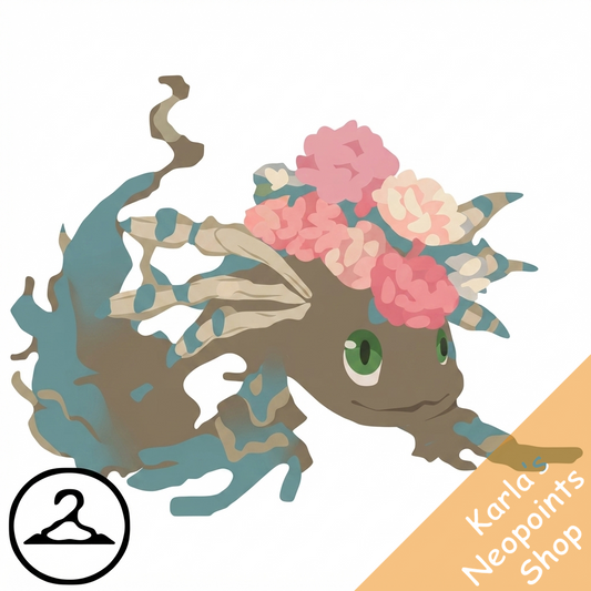 Prismatic Peony: Blooming Woodland Koi