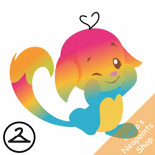 Prismatic Pansexual: Adoring Rainbow Kacheek