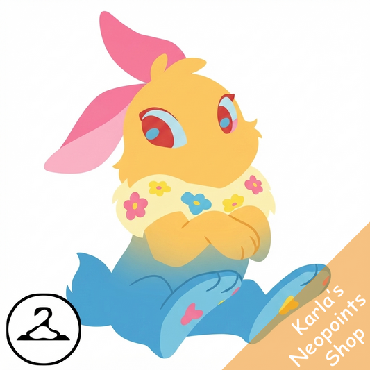 Prismatic Pansexual: Adoring Rainbow Cybunny