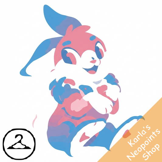 Prismatic Transgender: Adoring Rainbow Cybunny