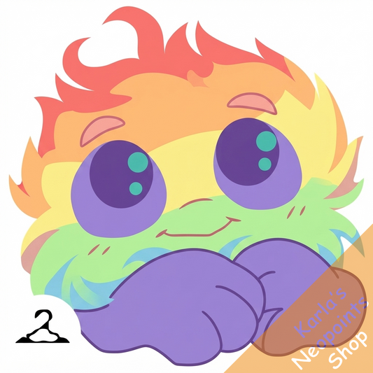Prismatic Pastel: Adoring Rainbow JubJub