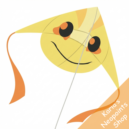 Yellow Poogle Kite