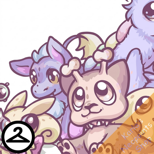 Surrounded by Super Kawaii Pastel Plushies Trinket