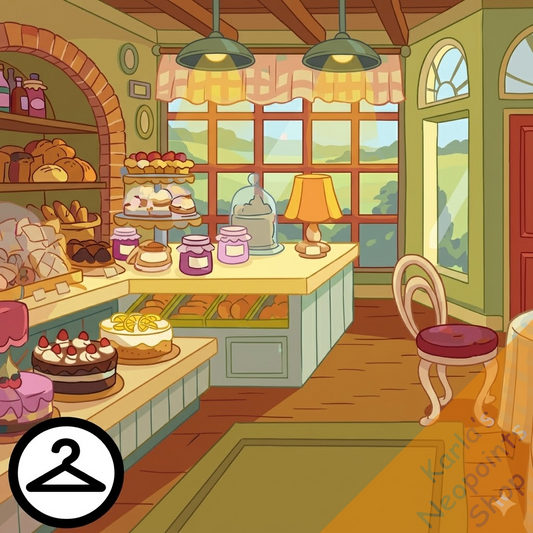 Inside a Pastry Shop Background