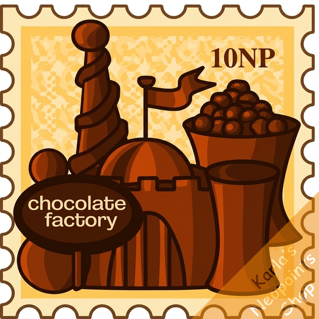 Chocolate Factory Stamp