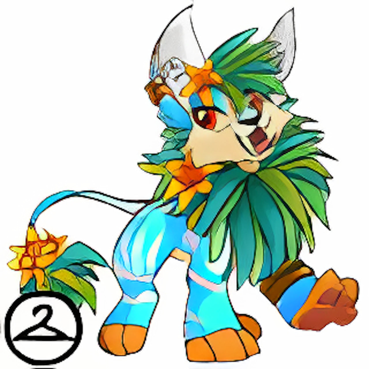Prismatic Cyan: Tropical Island Varwolf
