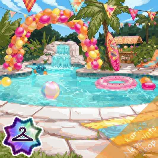 By the Poolside Background