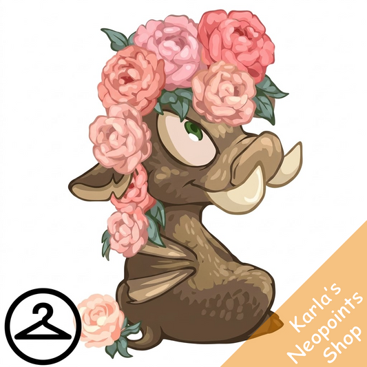 Prismatic Peony: Blooming Woodland Moehog