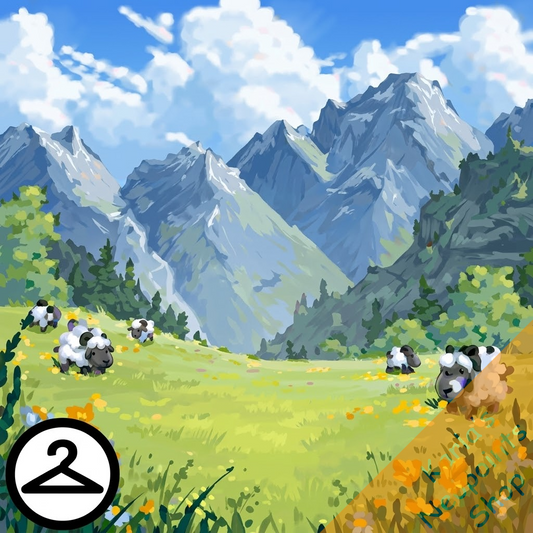 Spring Mountainside Background