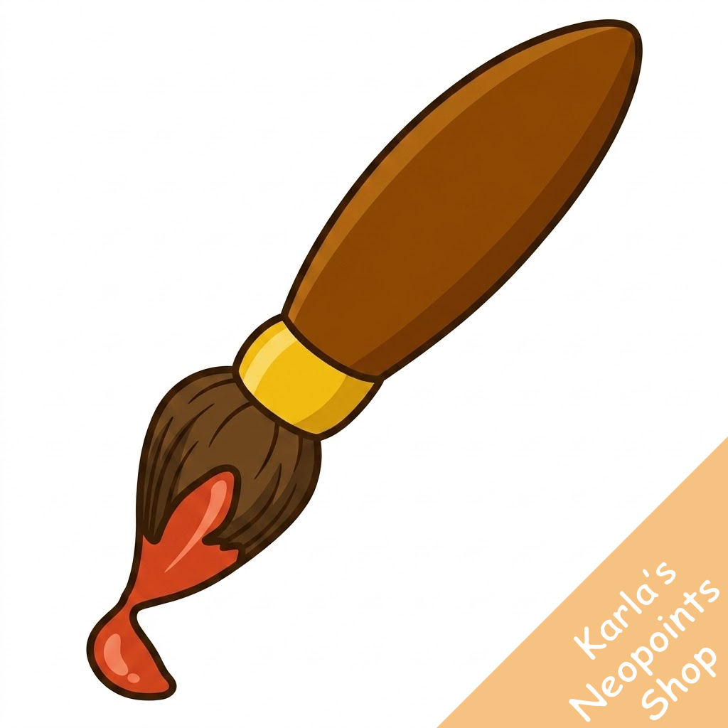 Red Petpet Paint Brush