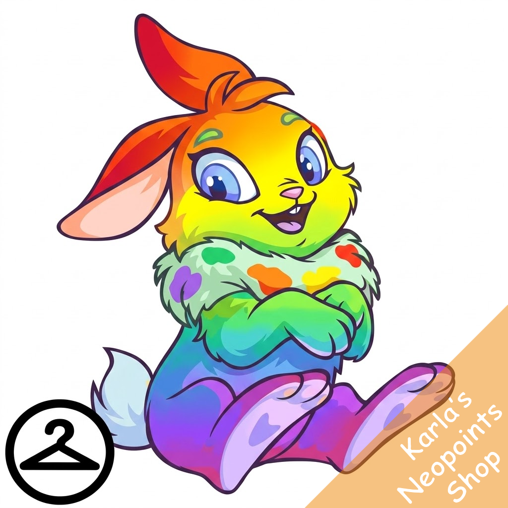 Adoring Rainbow Cybunny
