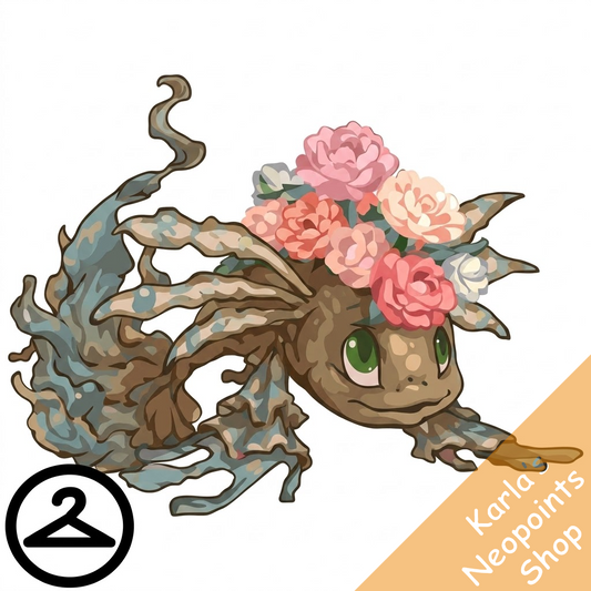 Prismatic Peony: Blooming Woodland Koi