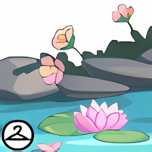 Floating Lotus Flower Foreground