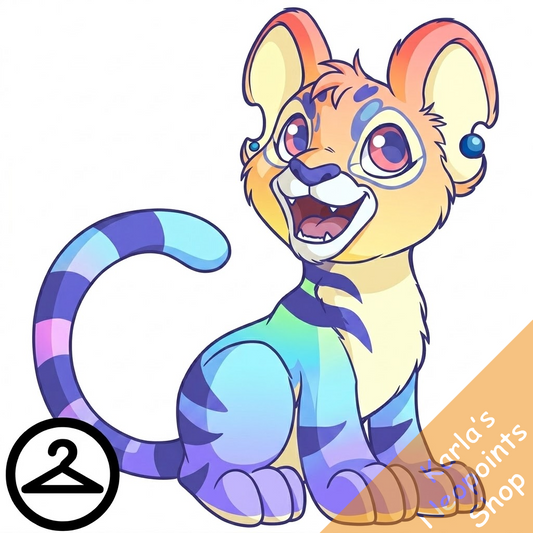 Prismatic Pastel: Adoring Rainbow Kougra