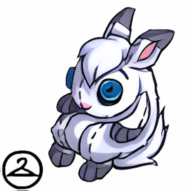 Overstuffed Snowbunny Plushie Handheld