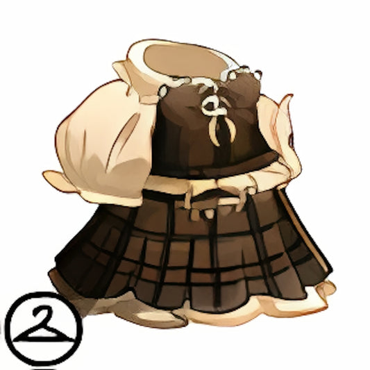 Dyeworks Brown: Mutant Dark Academic School Outfit