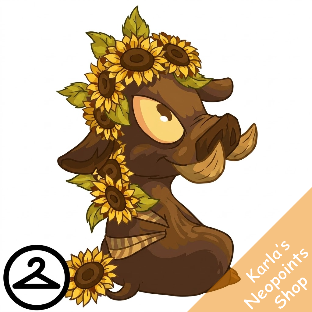 Prismatic Sunflower: Blooming Woodland Moehog