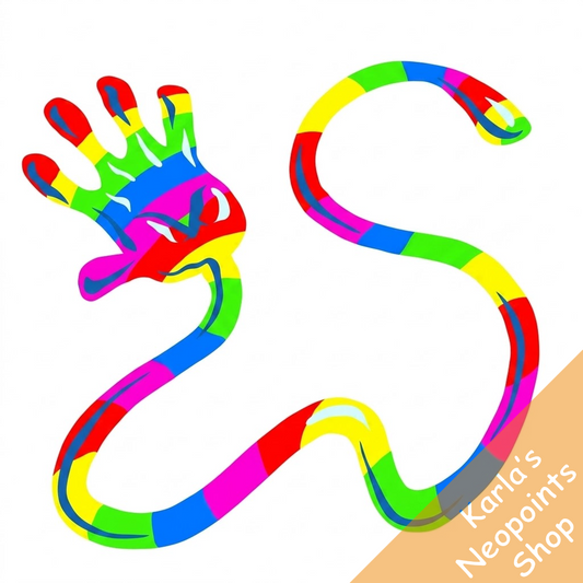 Rainbow Sticky Hand