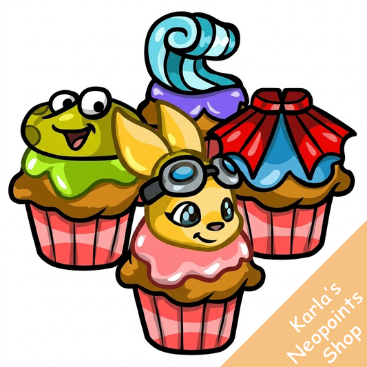 Beach Fun Usuki Cupcakes