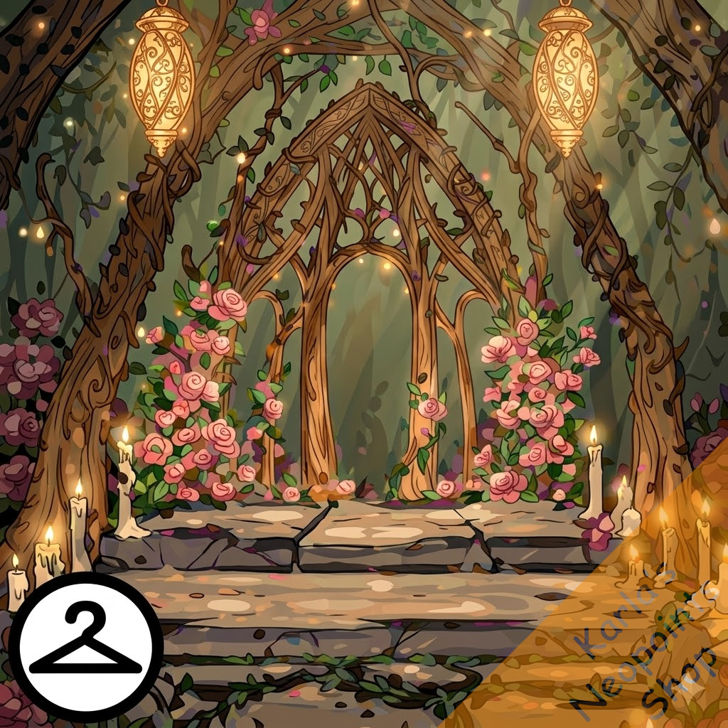 Fairytale Forest Wedding Background