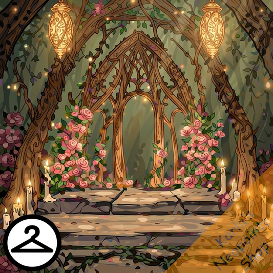 Fairytale Forest Wedding Background