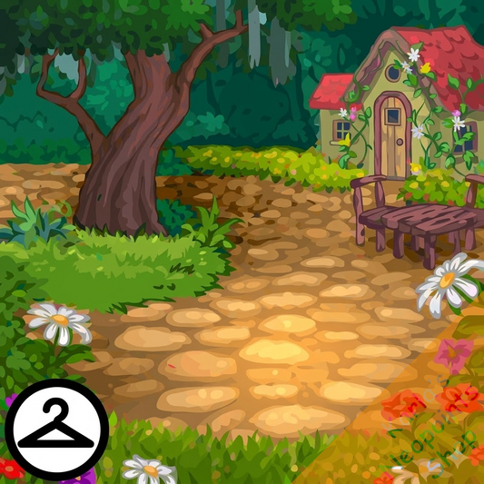 Faerie Garden Hideaway Background