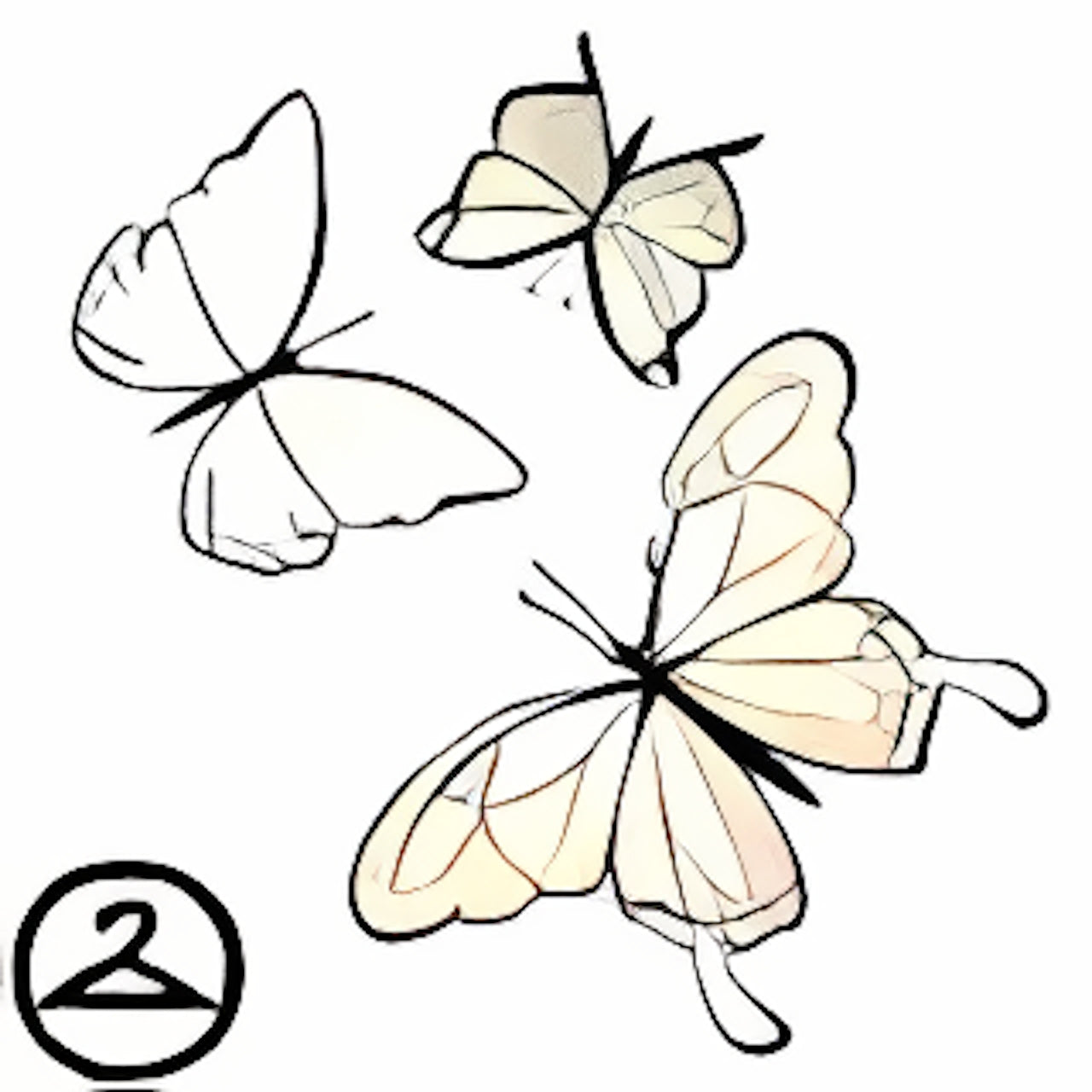 Dyeworks White: Mystical Butterflies Filter