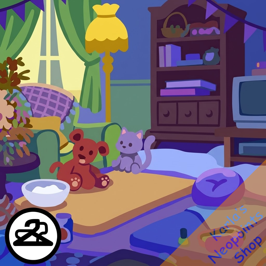 Cosy Living Room Sleepover Background