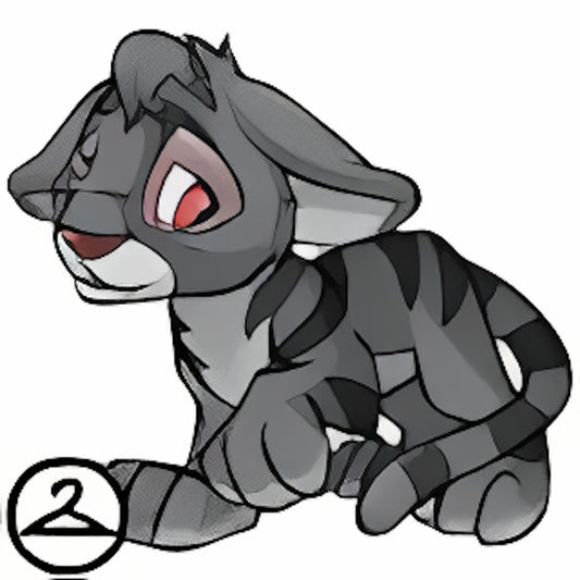 Somber Grey Kougra