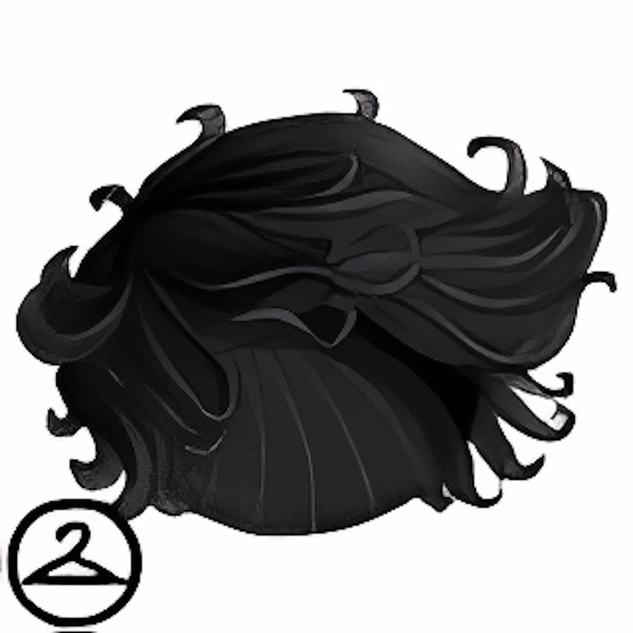 Dyeworks Black: Maraquan Surfer Blue Wig