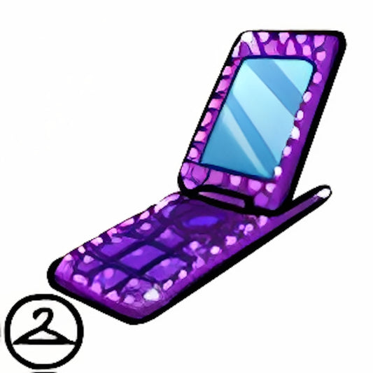 Bedazzled Space Flip Phone