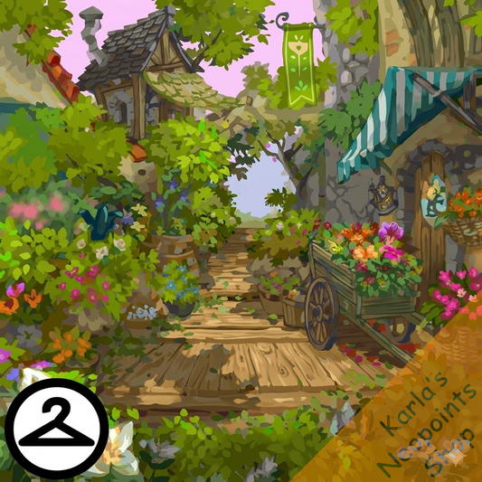Walled Garden Path Background