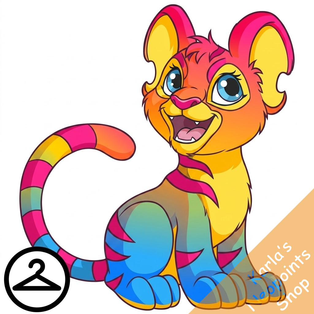 Prismatic Pansexual: Adoring Rainbow Kougra