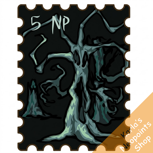 Scary Tree Stamp