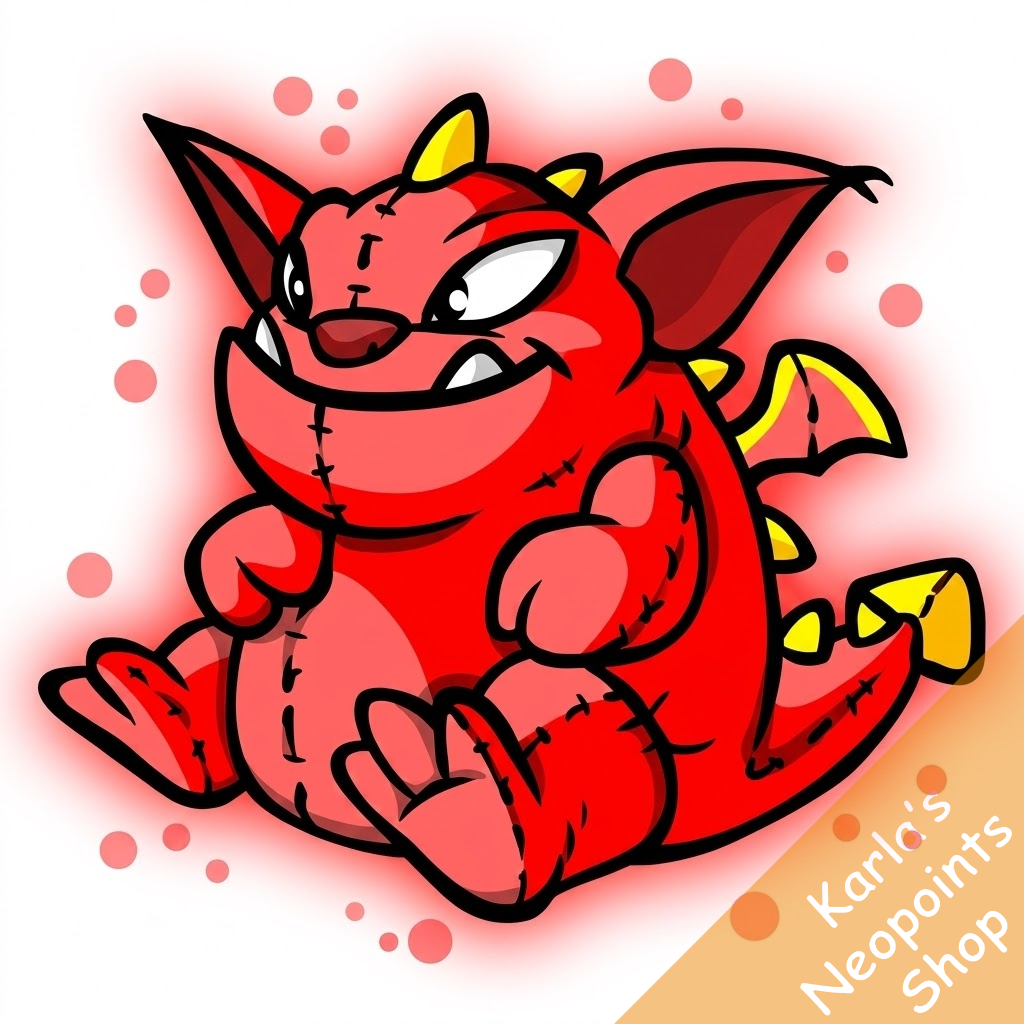 Magical Red Skeith Plushie