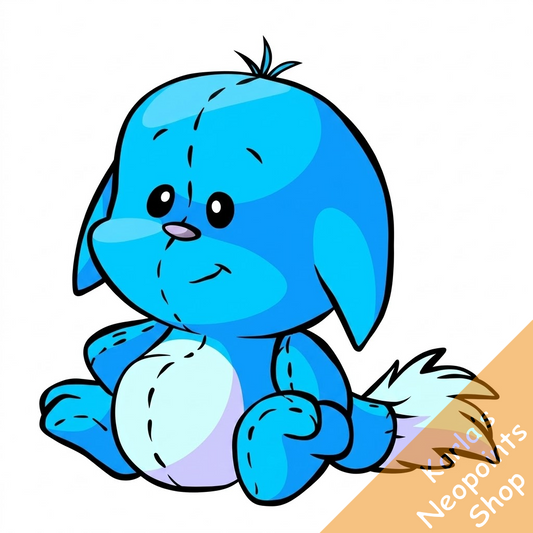 Magical Blue Kacheek Plushie