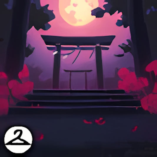 Blood Moon Night Background