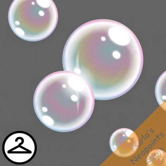 Iridescent Bubble Glass Garland