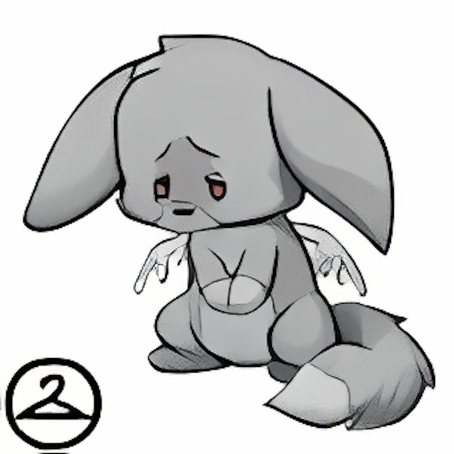 Giant Grey Faellie Petpet Wearable