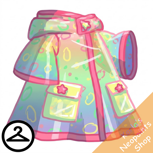 Pastel Rainbow Transparent Raincoat