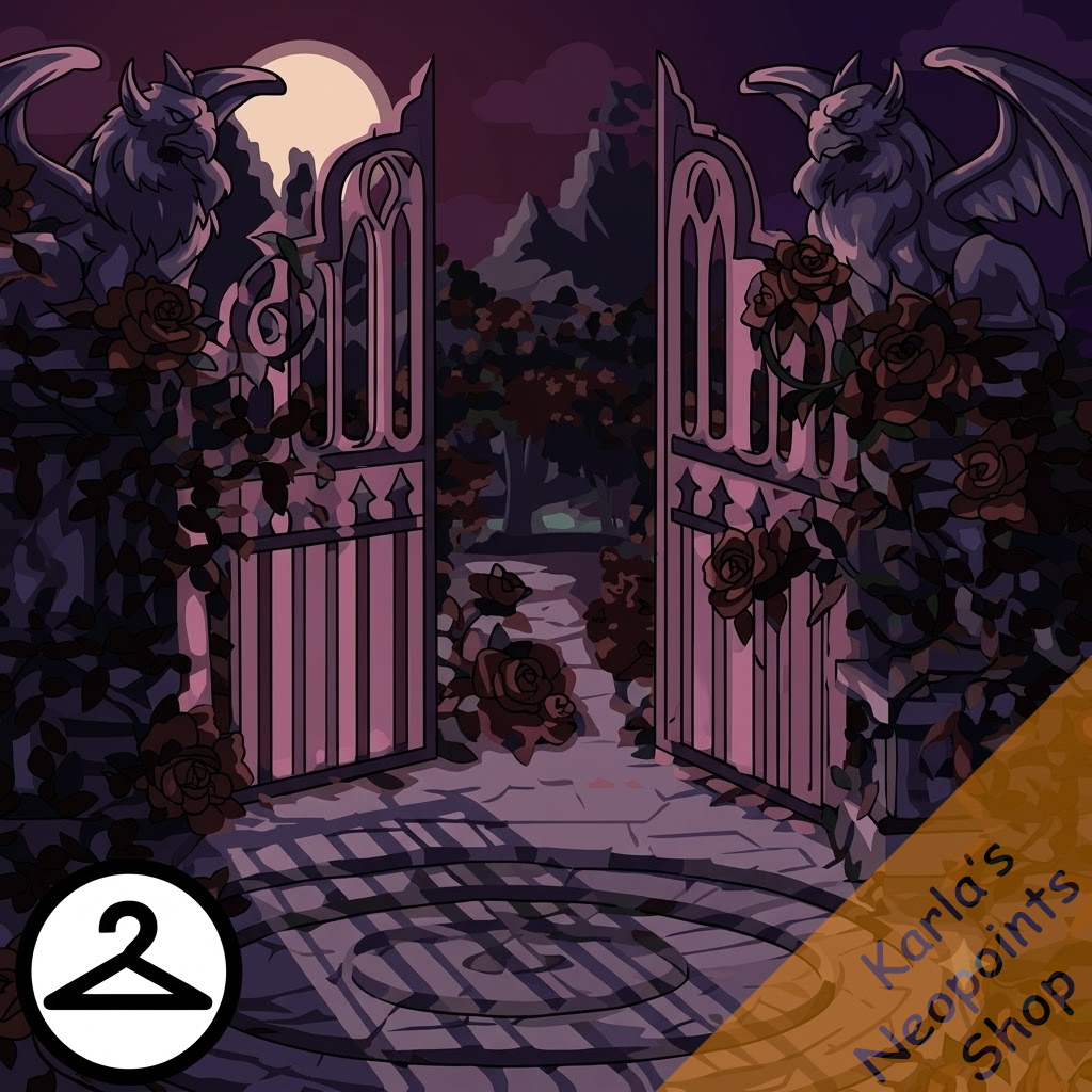 Dark Fantasy Garden Background