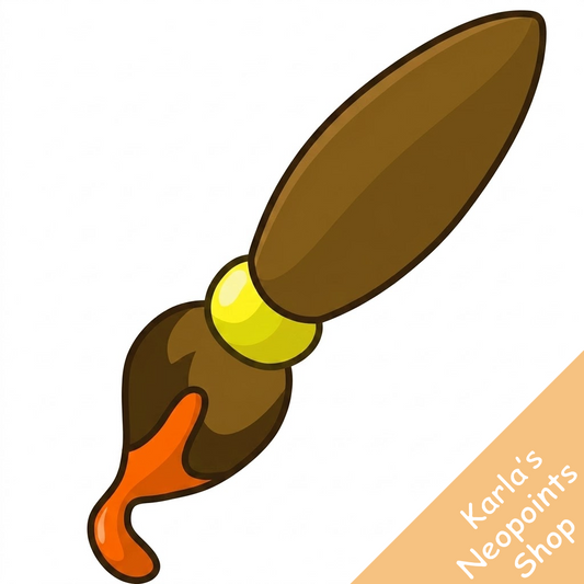 Orange Petpet Paint Brush
