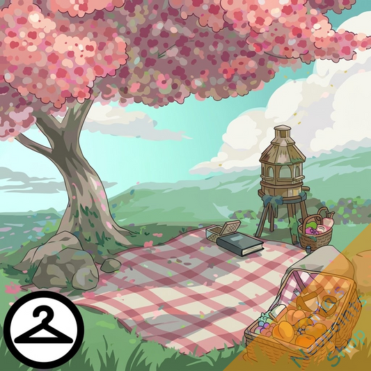 Nostalgic Spring Picnic Background