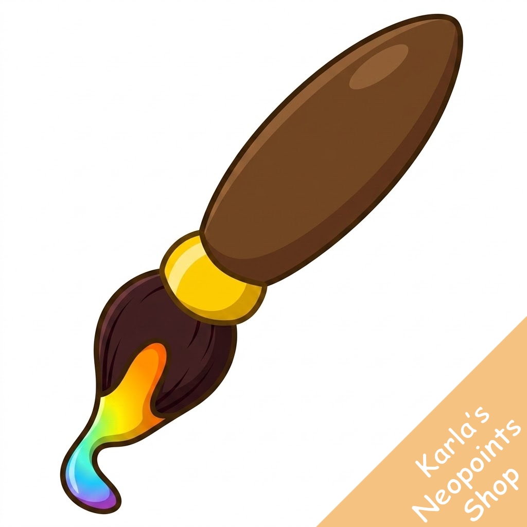 Rainbow Petpet Paint Brush