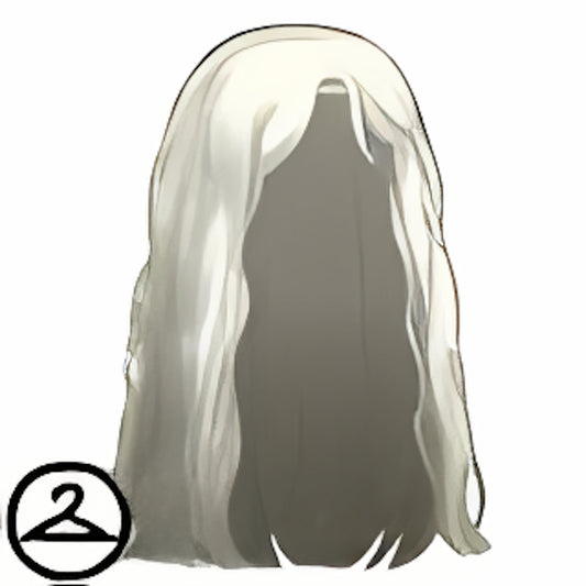 Dyeworks White: Curly Enchanted Forest Green Wig