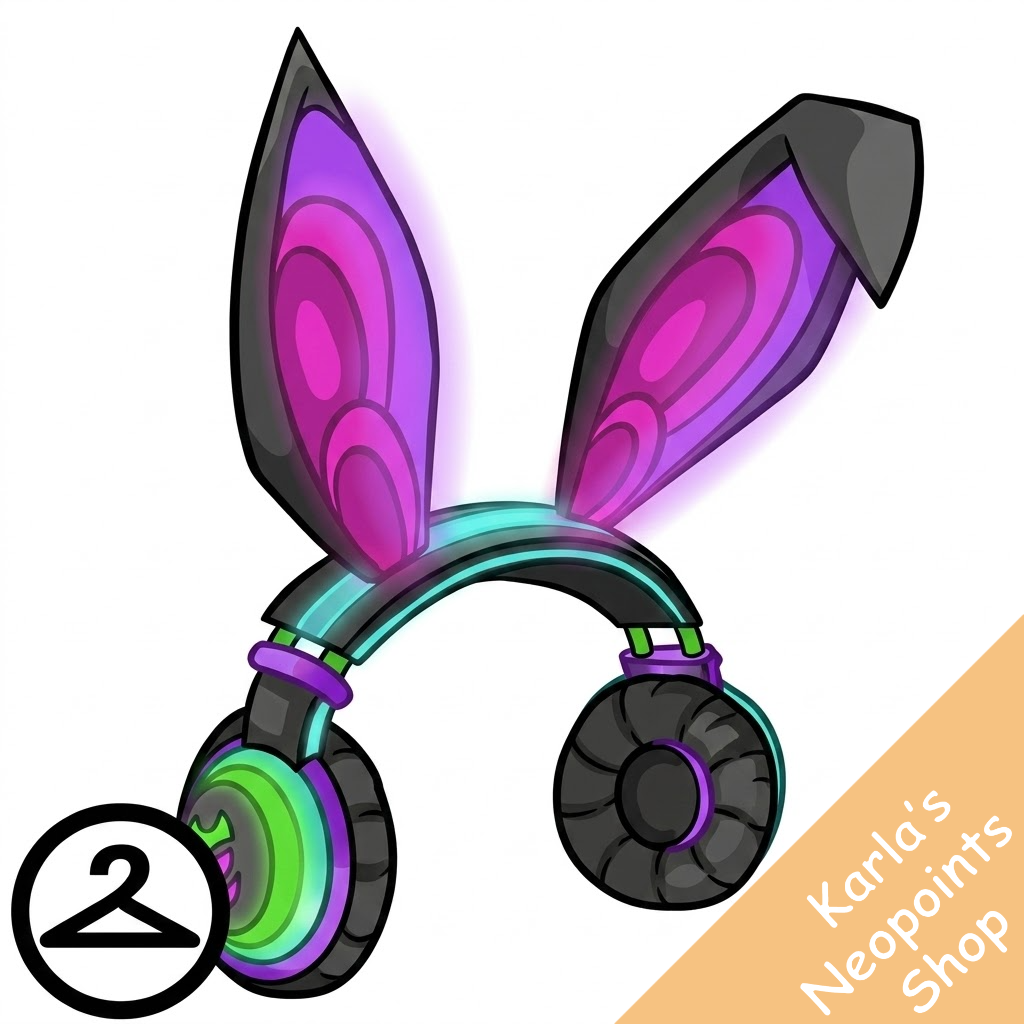 Snowbunny Neon Gamer Headphones