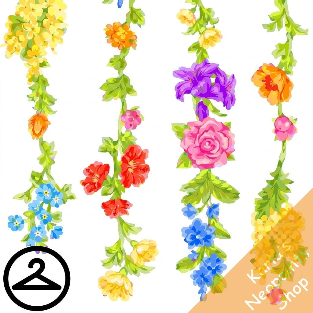 Dyeworks Rainbow: Blooming Pastel Flower Backdrop