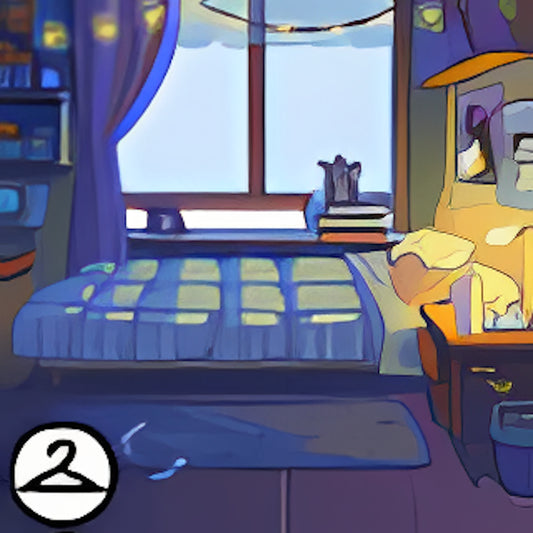 Nighttime Bedroom Background Item
