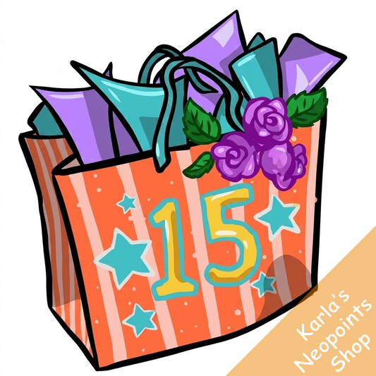 Neopets 15th Birthday Goodie Bag