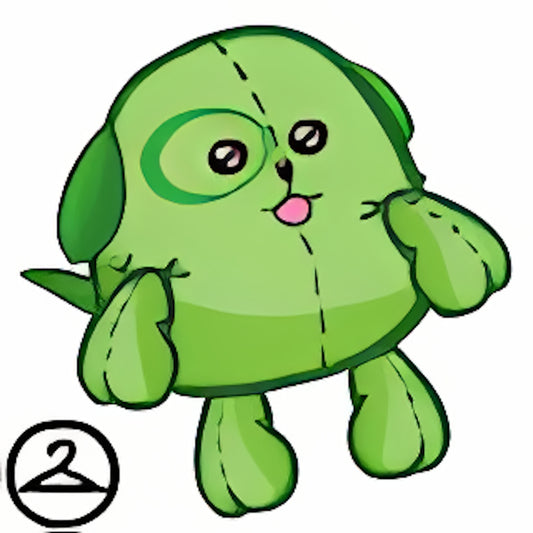 Dyeworks Green: Baby Overstuffed Warf Plushie
